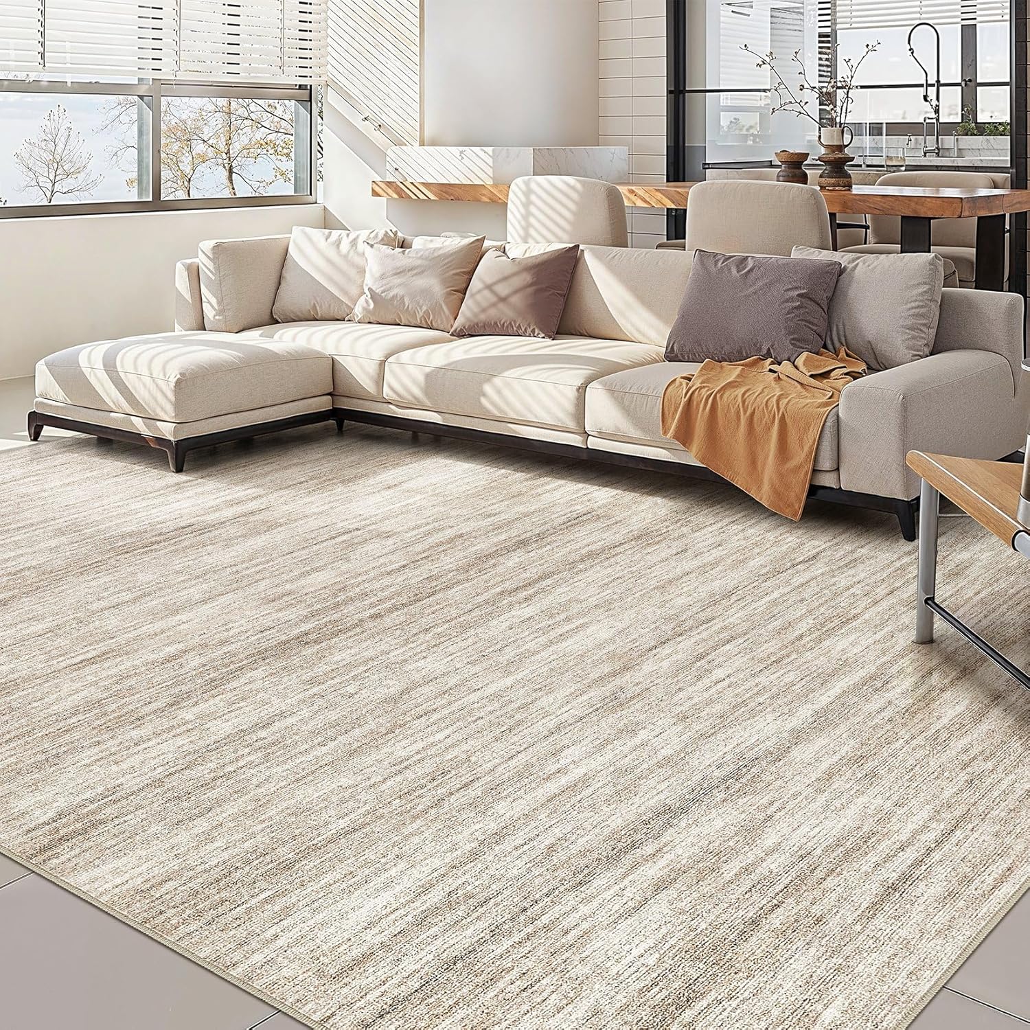 Boho Moroccan Washable Area Rug