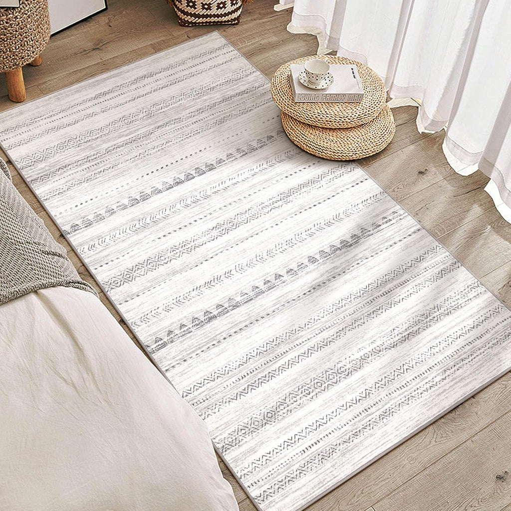 Boho Moroccan Washable Area Rug