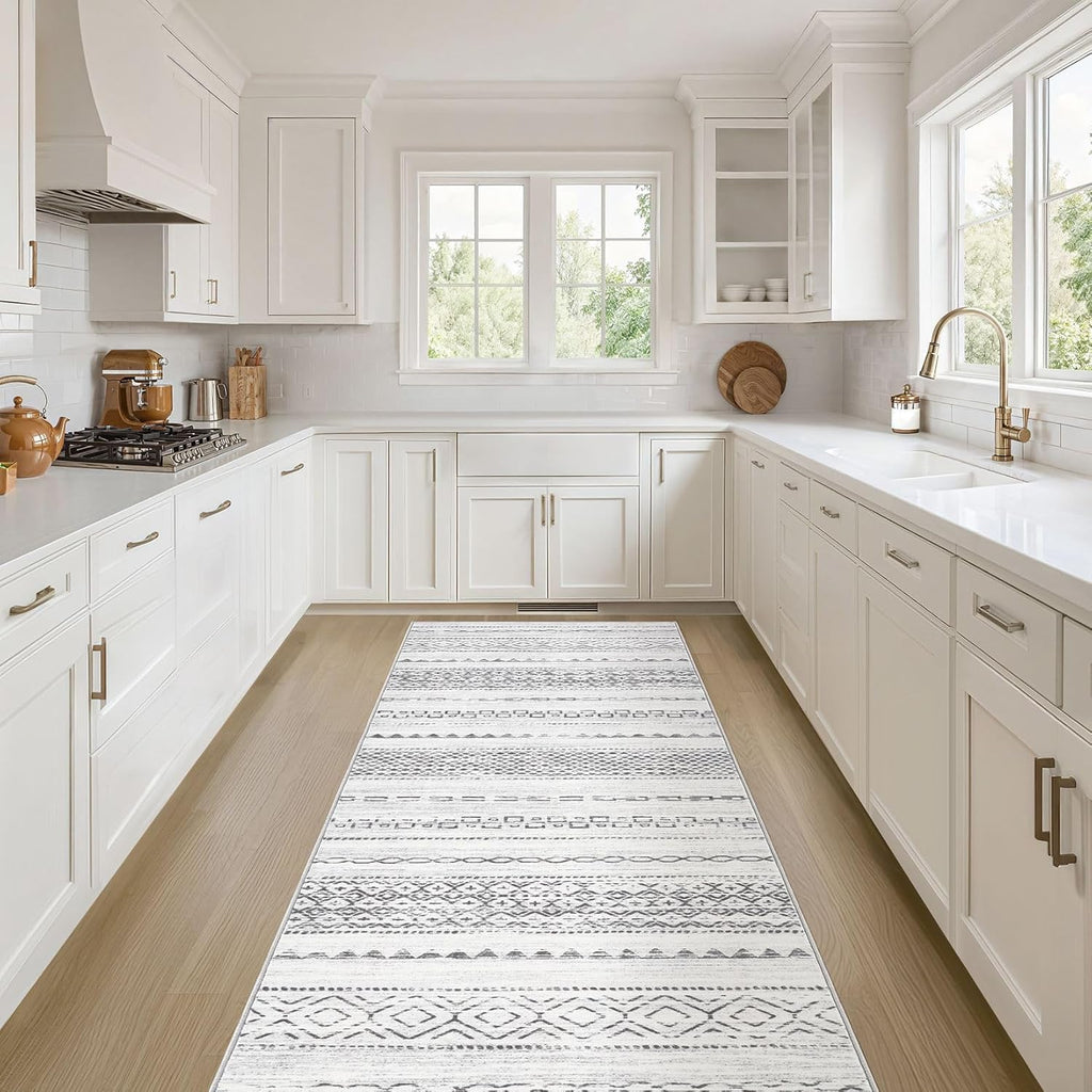 Boho Moroccan Washable Area Rug