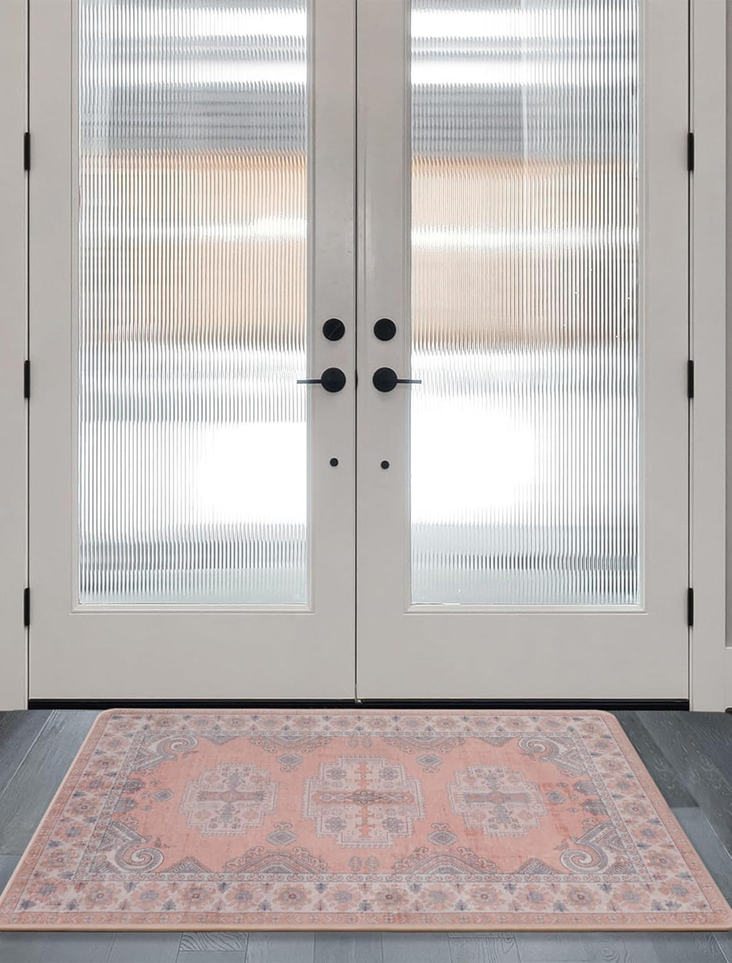 Vintage Faux Wool Area Rug