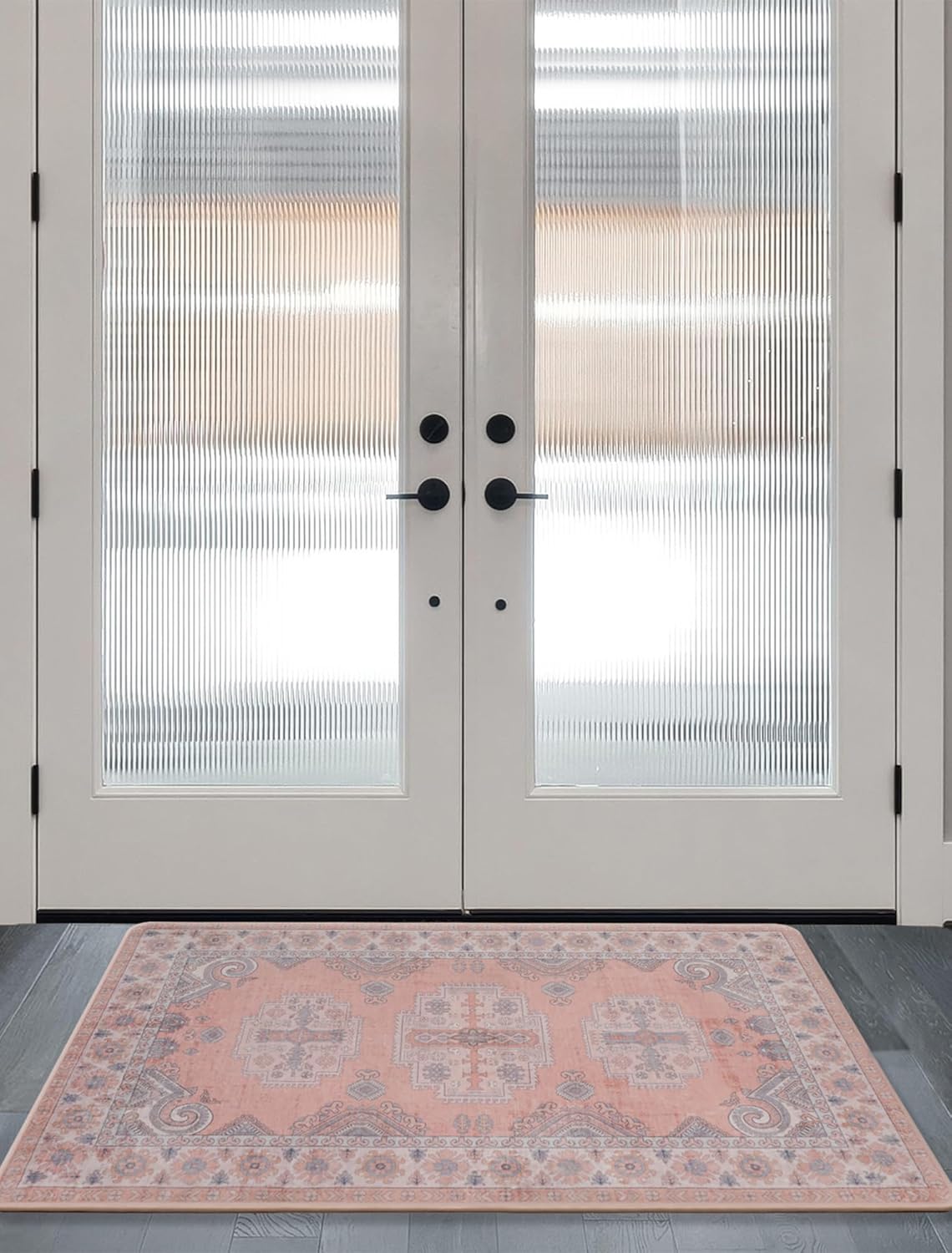 Vintage Faux Wool Area Rug