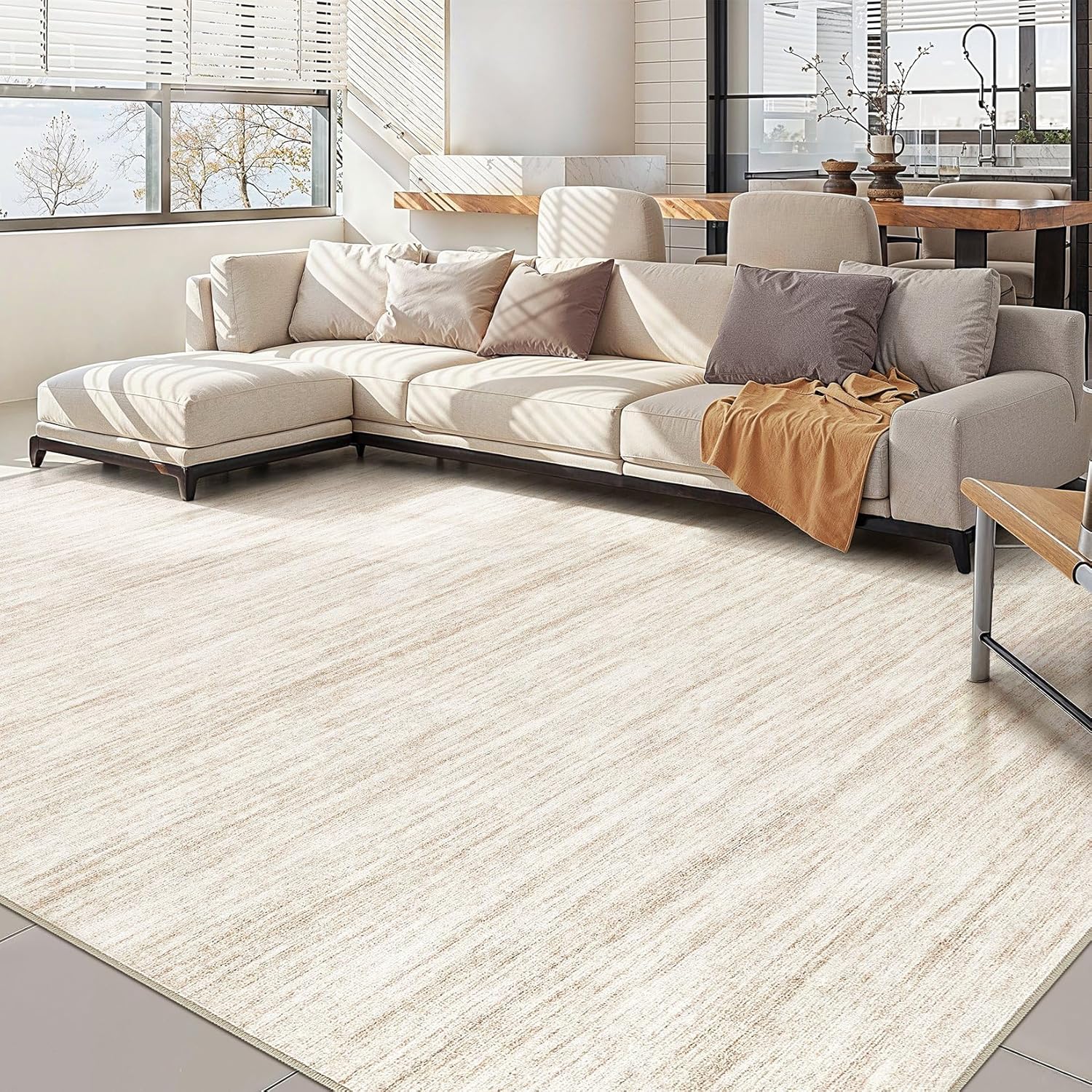 Boho Moroccan Washable Area Rug