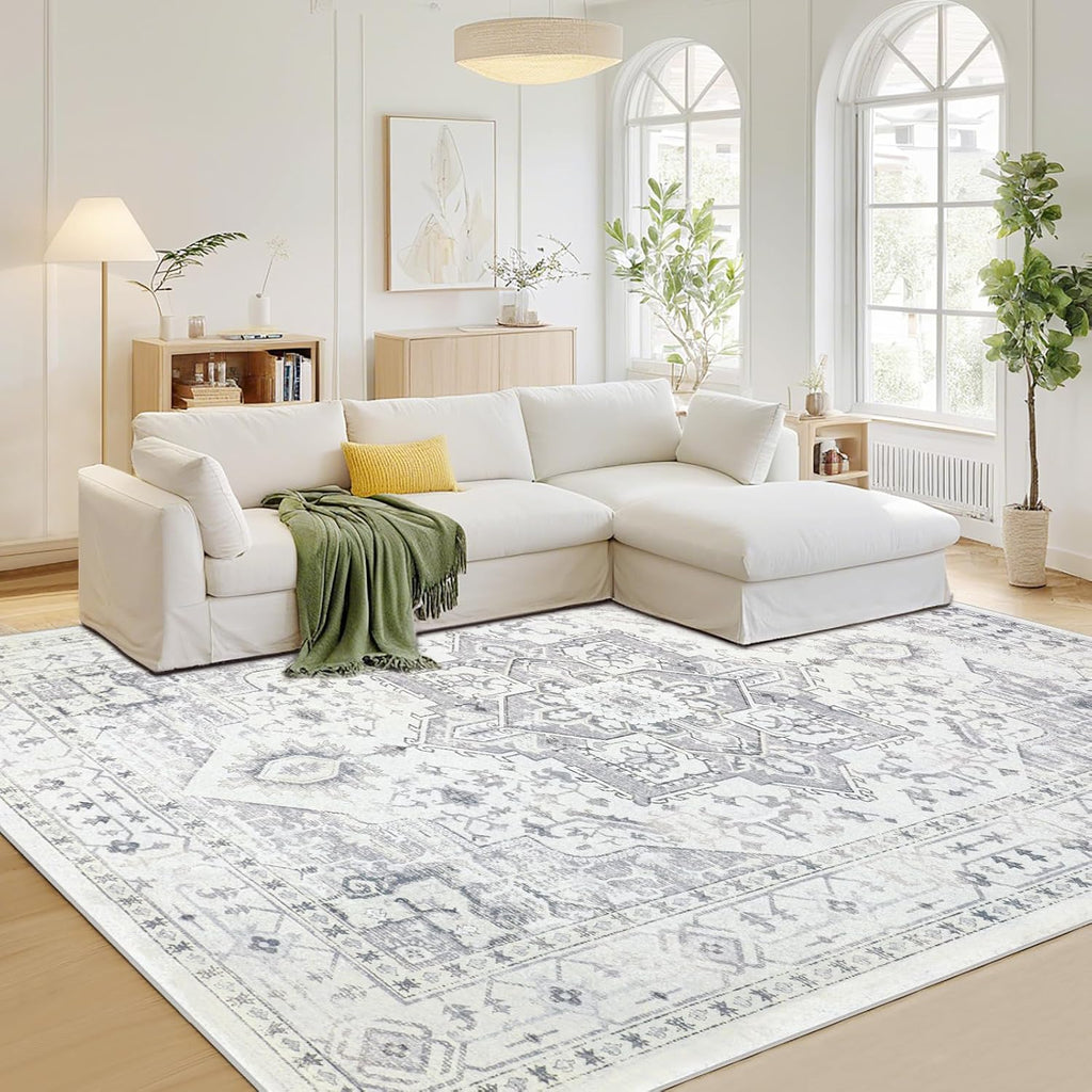 Vintage Faux Wool Area Rug