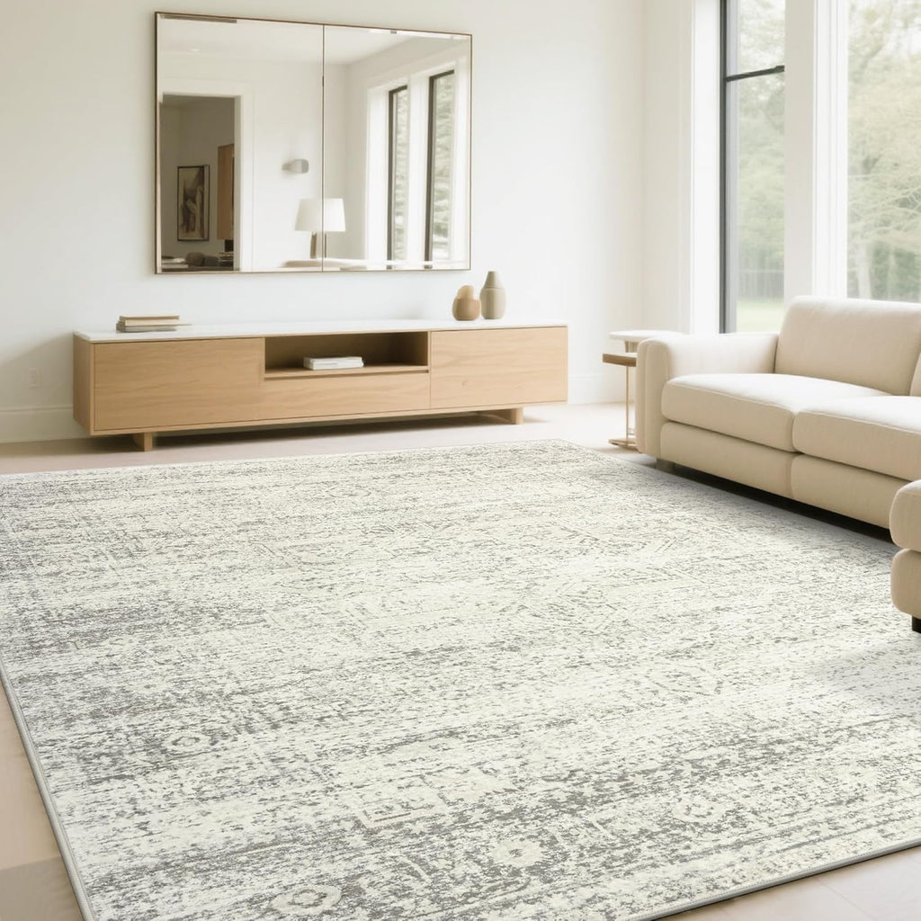 Vintage Faux Wool Area Rug