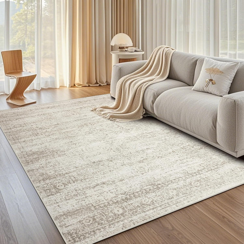 Vintage Faux Wool Area Rug