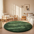 Grey Fluffy Shag Area Rug