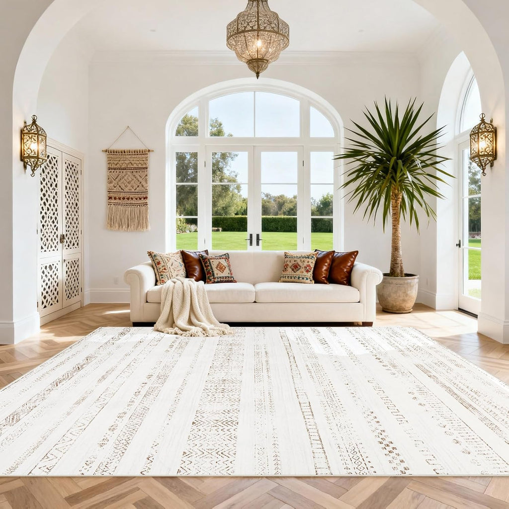 Vintage Faux Wool Area Rug