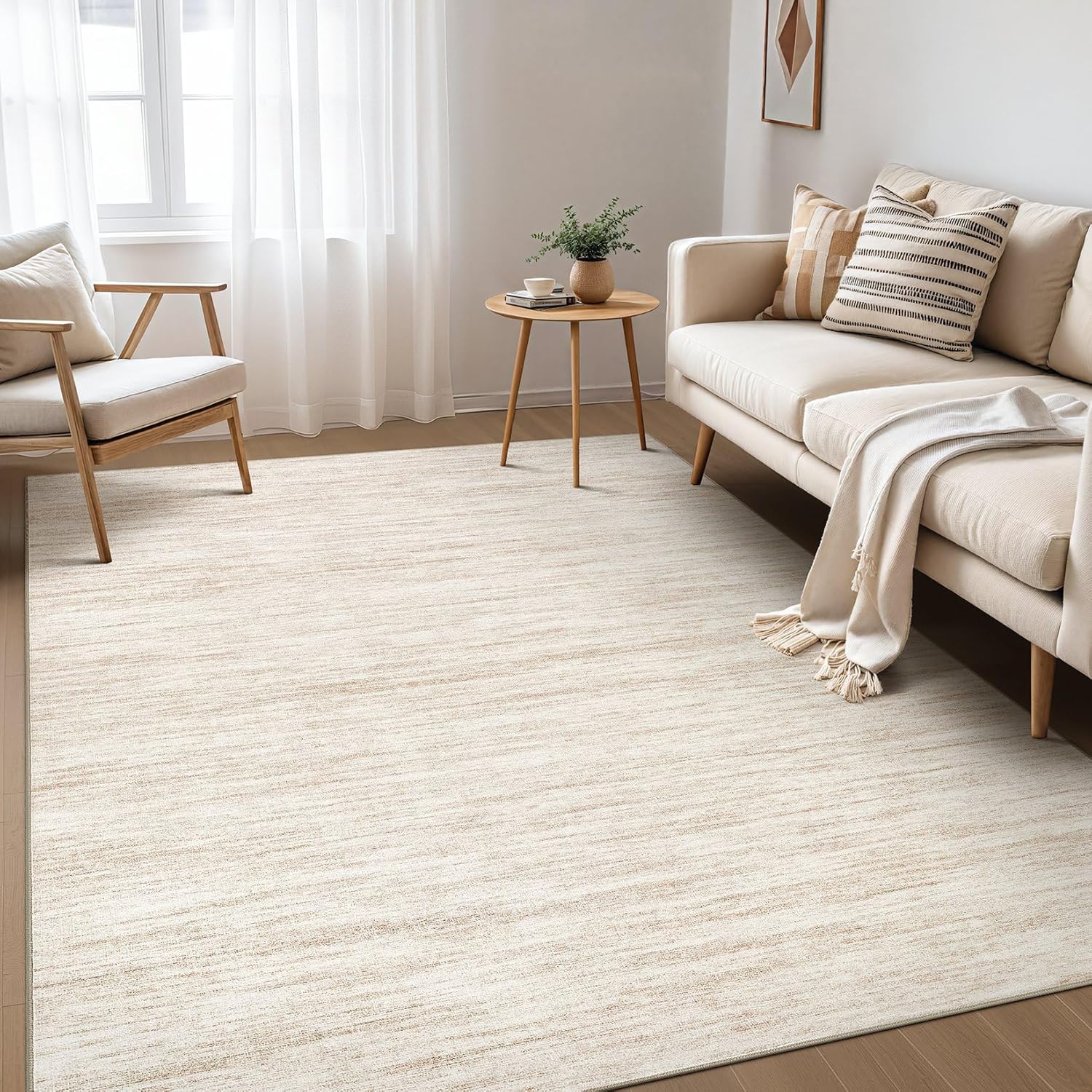 Boho Moroccan Washable Area Rug
