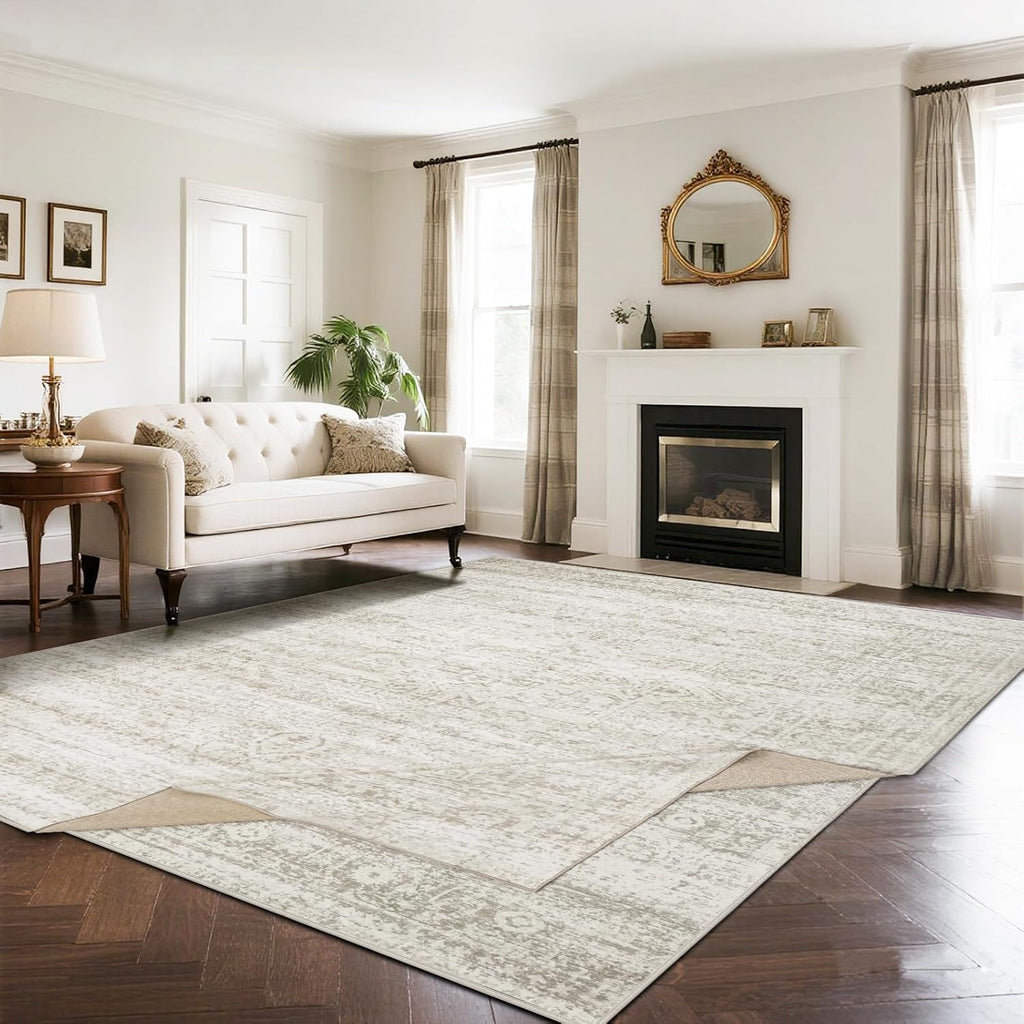 Vintage Faux Wool Area Rug