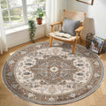 Navy Gold Washable Area Rug