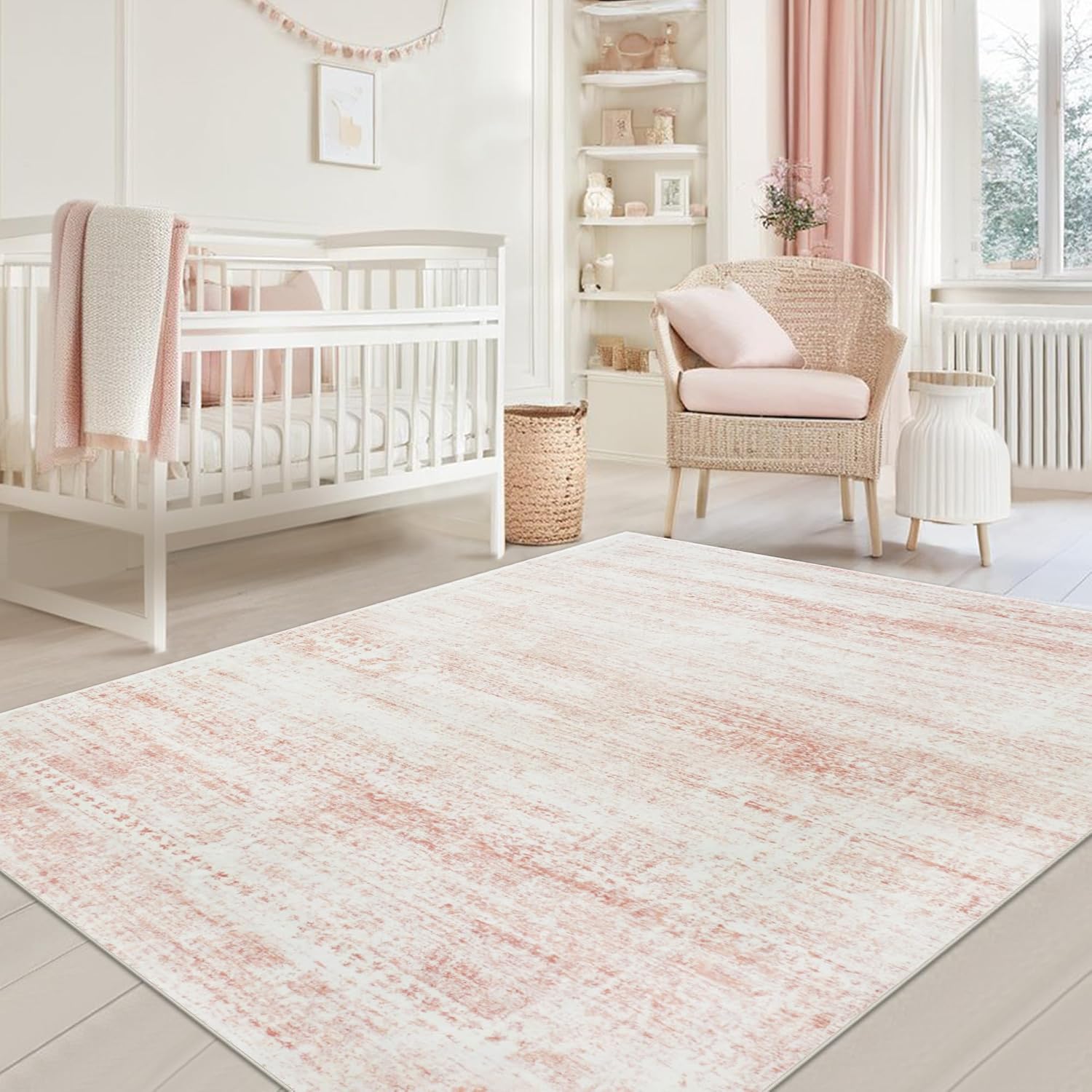 Vintage Faux Wool Area Rug