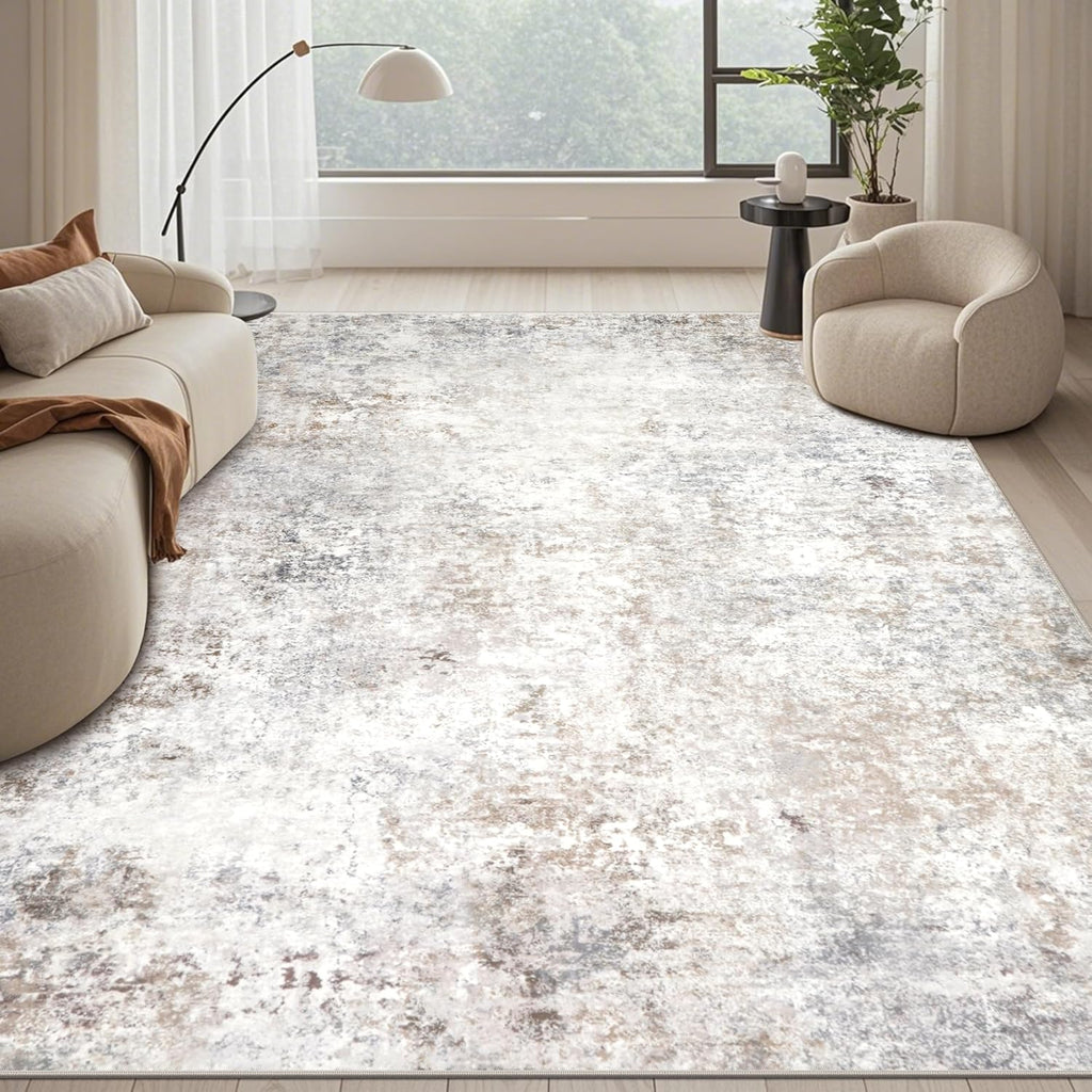 Vintage Faux Wool Area Rug
