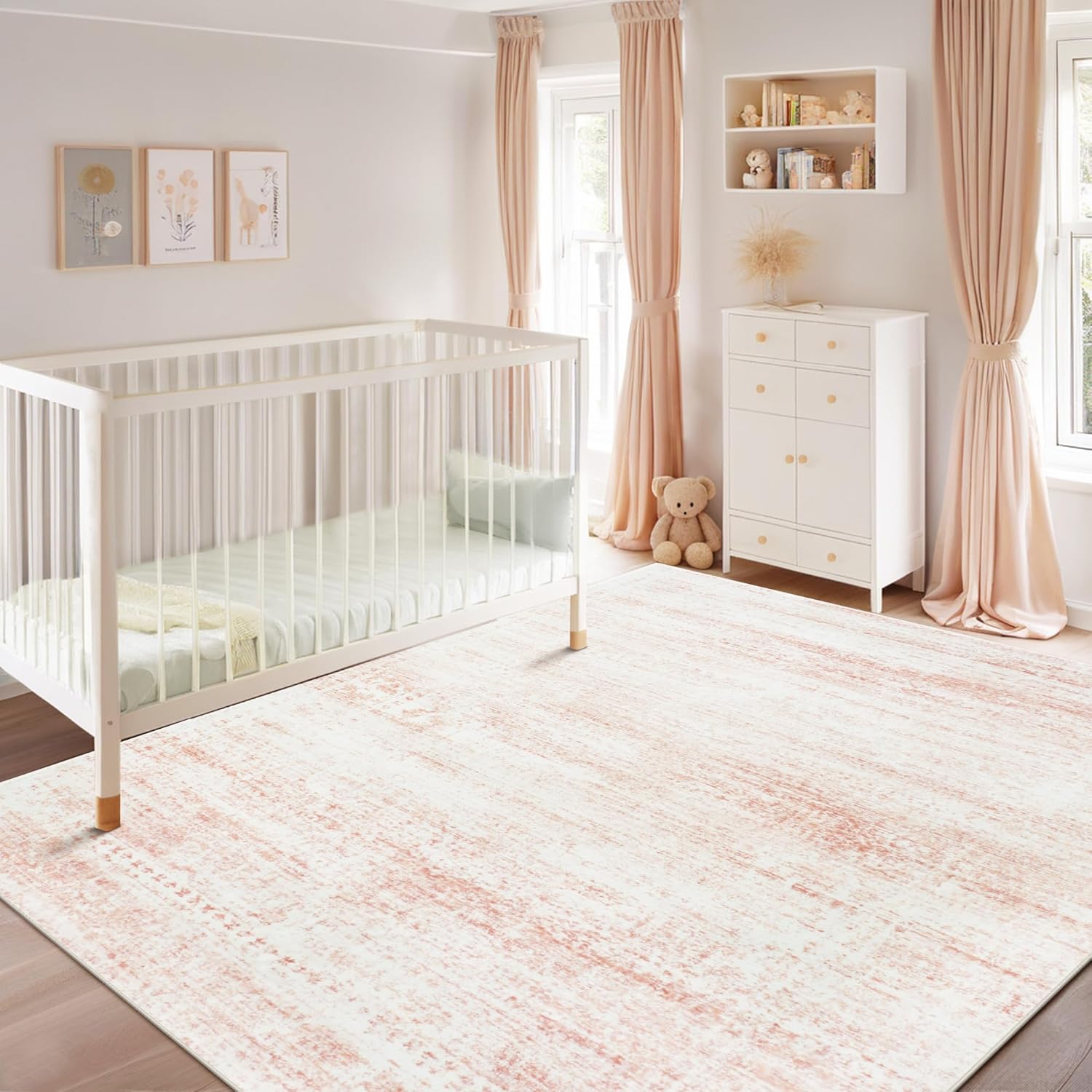 Vintage Faux Wool Area Rug