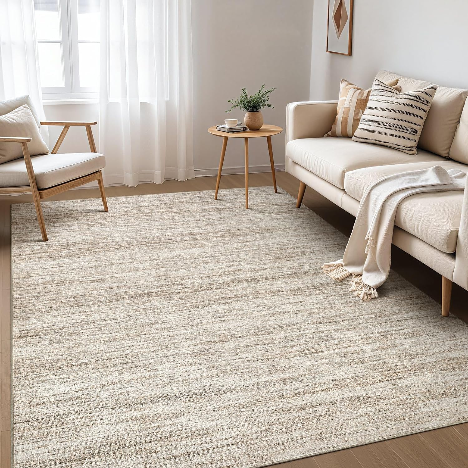 Boho Moroccan Washable Area Rug