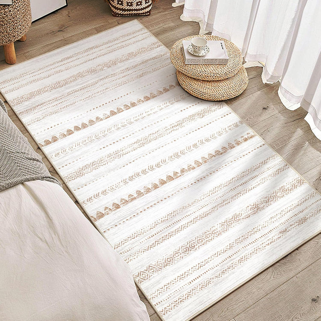 Boho Moroccan Washable Area Rug