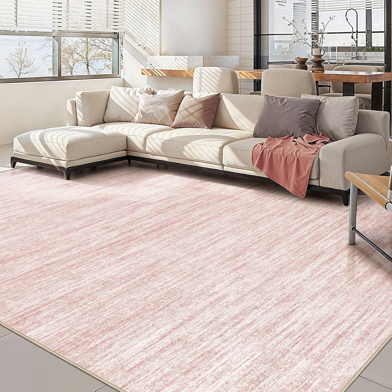 Boho Moroccan Washable Area Rug