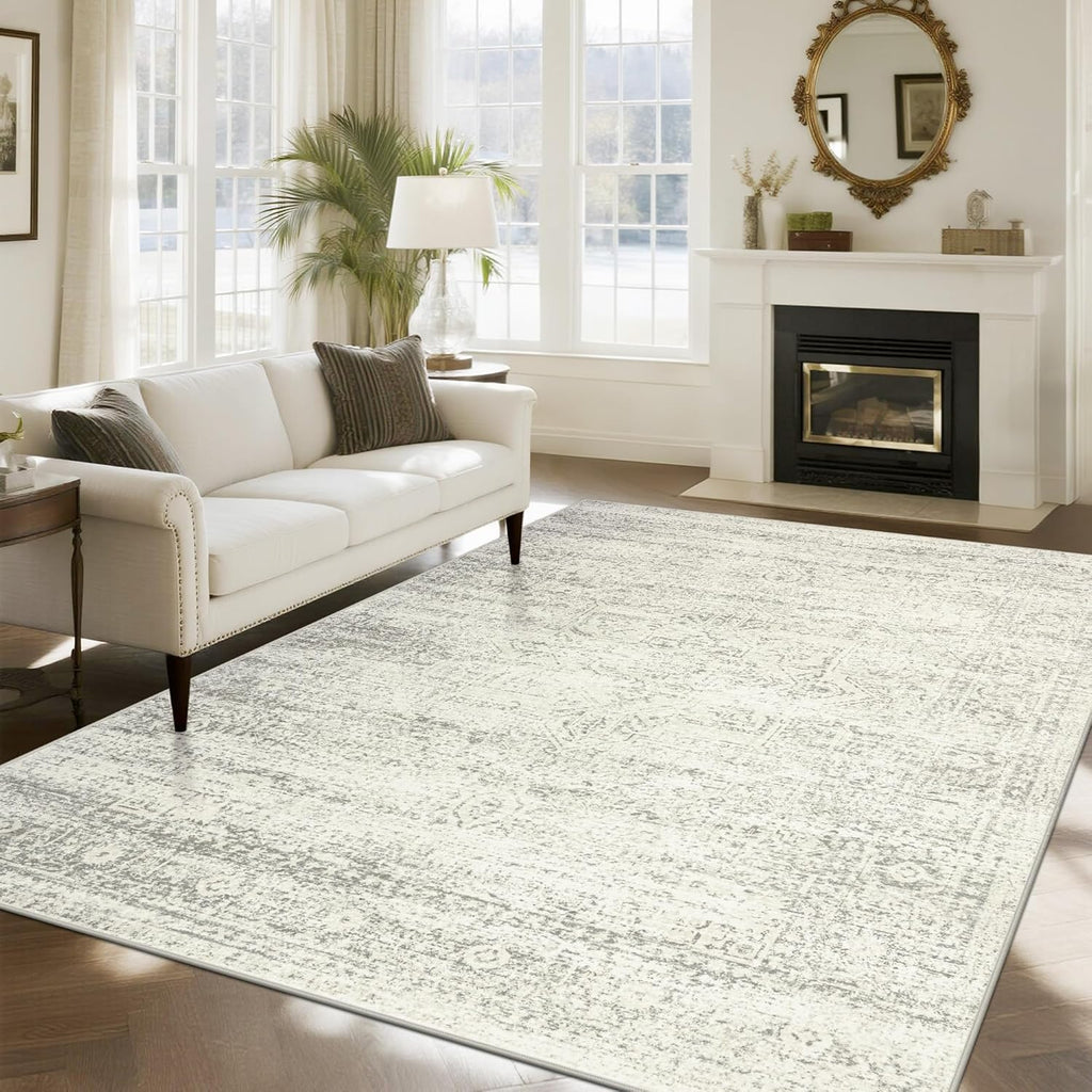 Vintage Faux Wool Area Rug