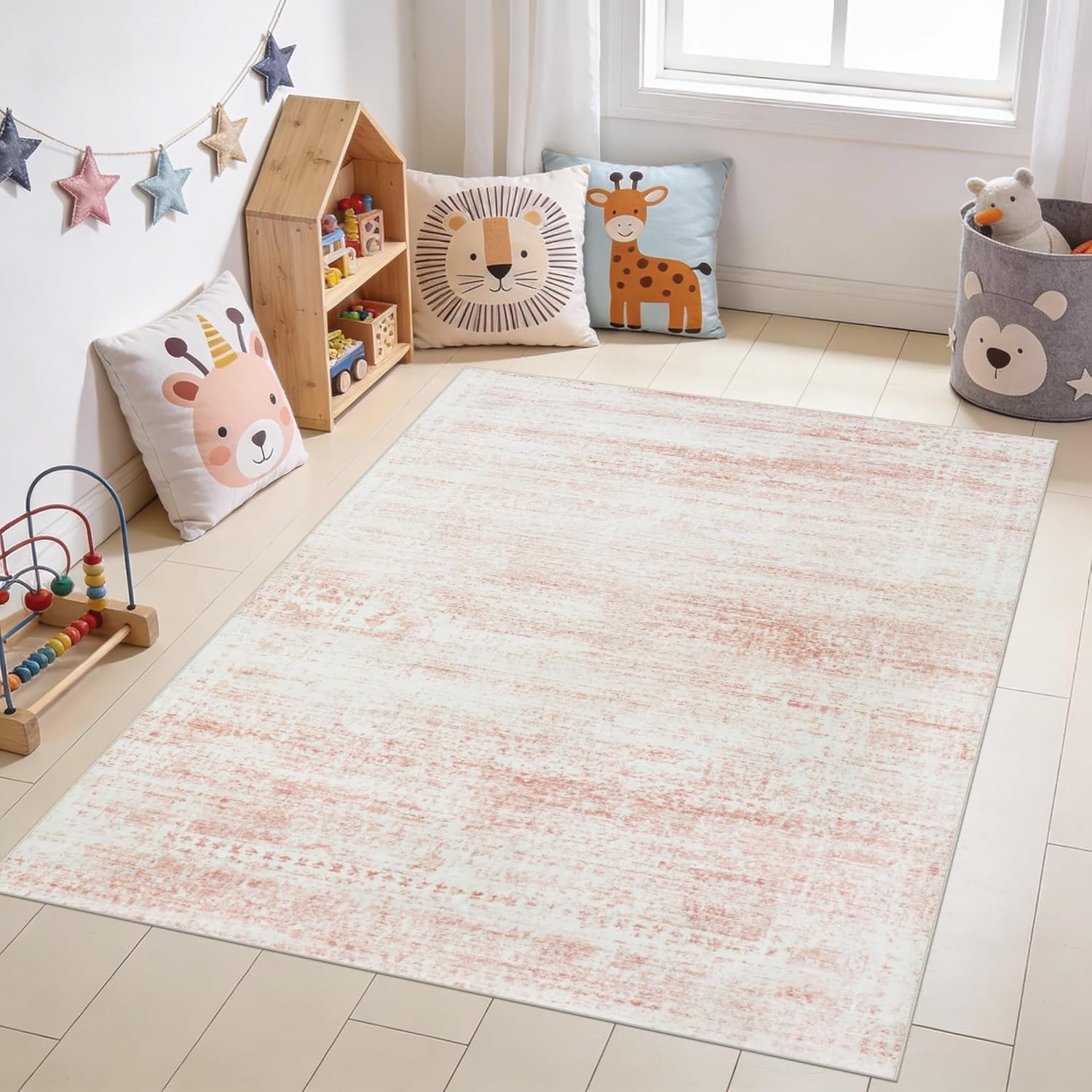 Vintage Faux Wool Area Rug