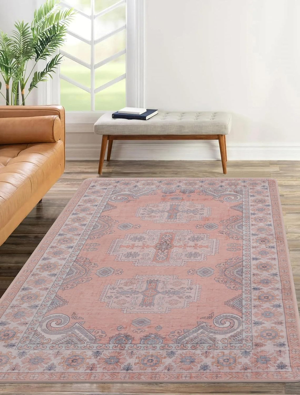 Vintage Faux Wool Area Rug