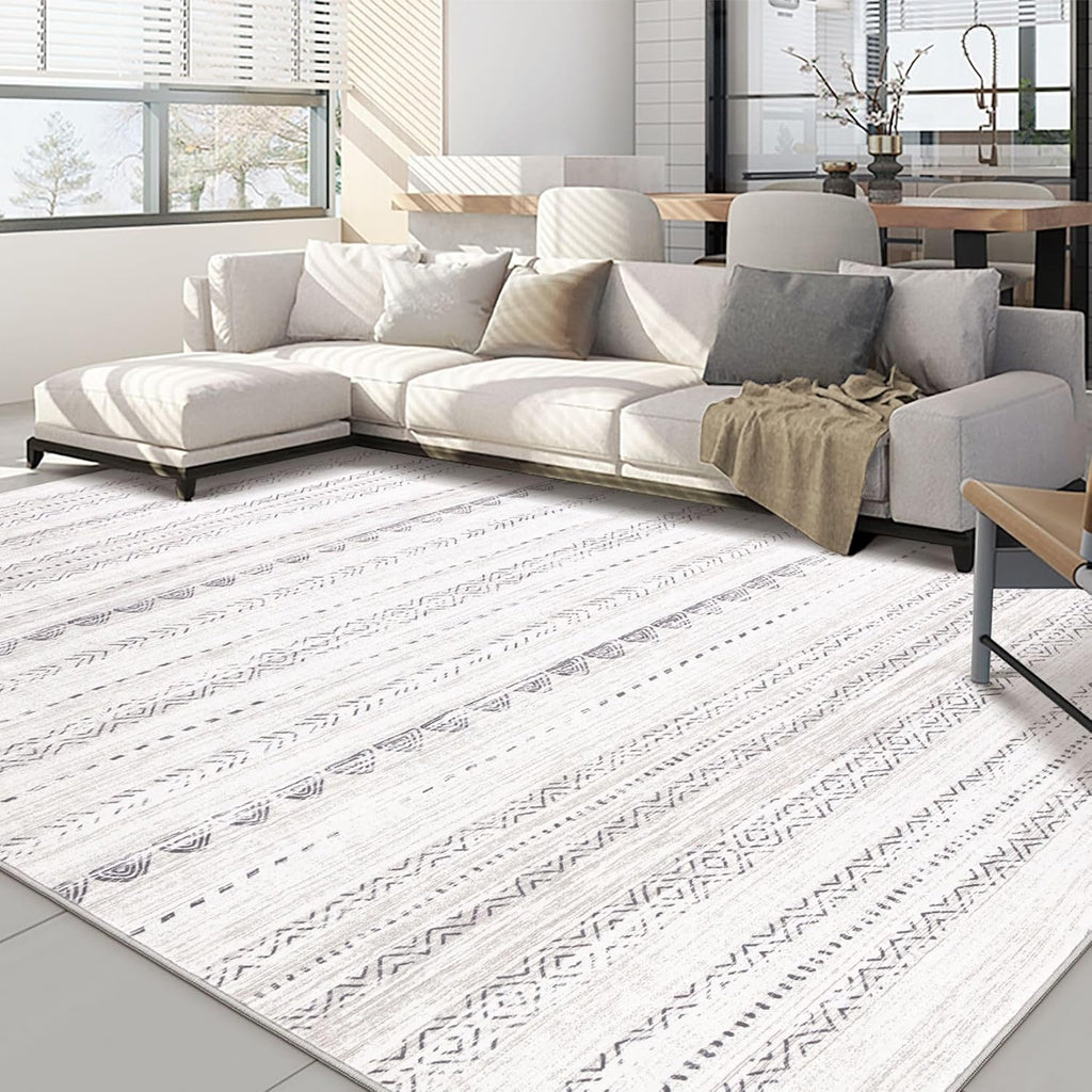 Boho Moroccan Washable Area Rug