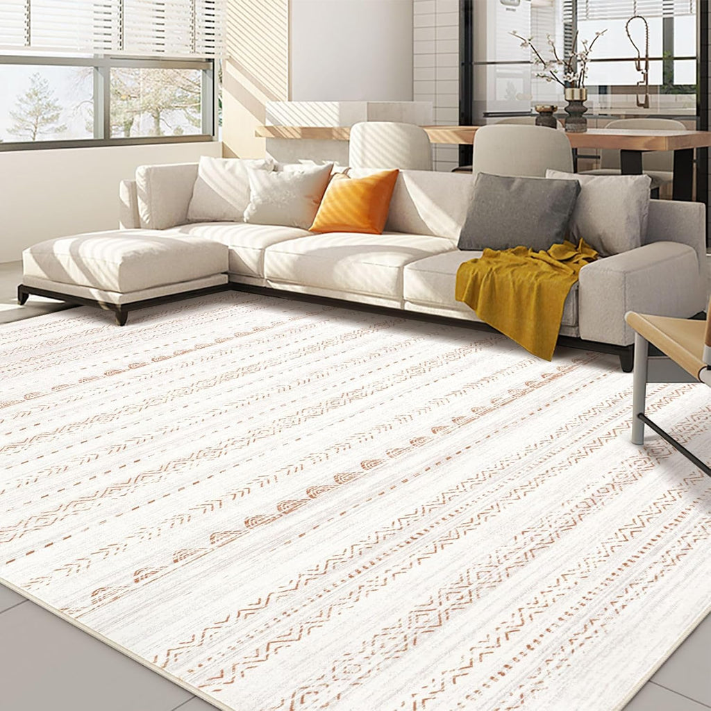 Boho Moroccan Washable Area Rug