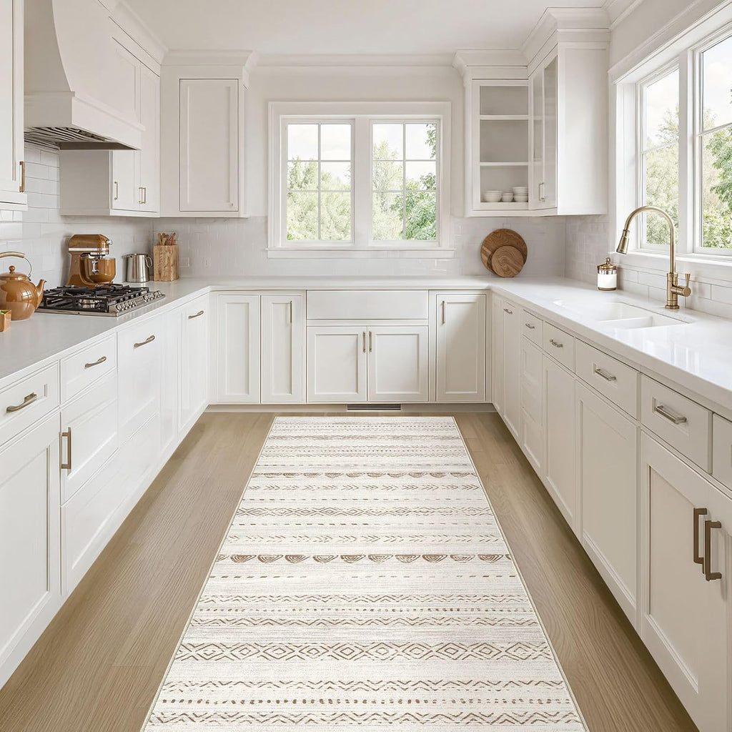 Boho Moroccan Washable Area Rug