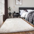 Pink Fluffy Shag Area Rug