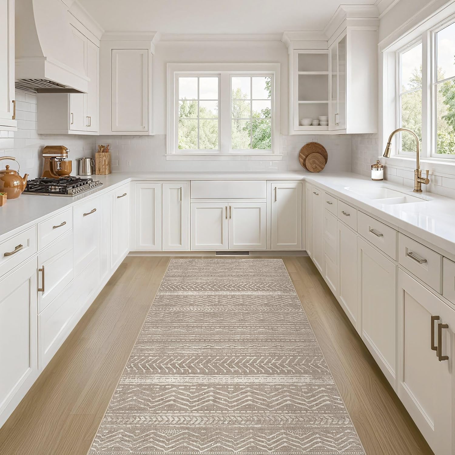 Boho Moroccan Washable Area Rug