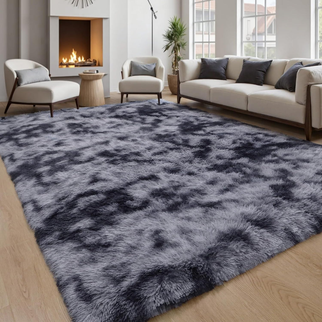 Pink Fluffy Shag Area Rug
